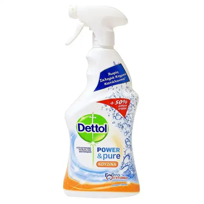 اسپری پاک کننده سطوح آشپزخانه دتول 1 لیتری Dettol Spray Power n’ Pure Kitchen