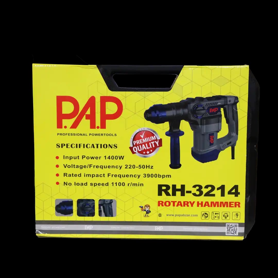 دریل بتن کن 5.2 کیلویی دو کاره پی ای پی مدل RH-3214 — تصویر ۲