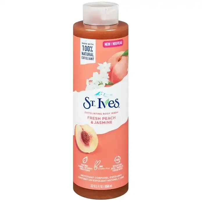 شامپو بدن سنت ایوز با رایحه هلو و یاس 650 میل St. Ives Fresh Peach & Jasmine Body Wash