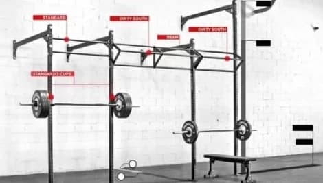 سازه کراس فیت دیواری سه یونیت CUSTOM RIG