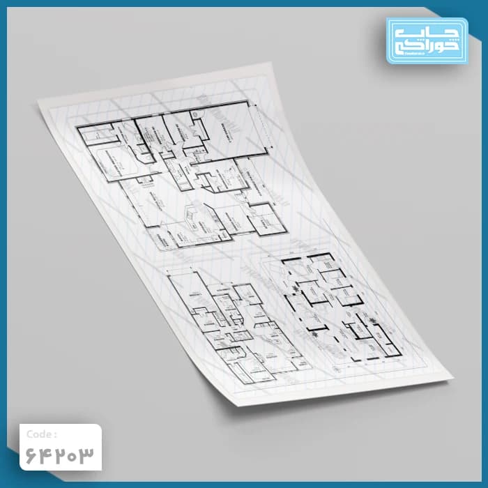 چاپ خوراکی نقشه مهندسی کد 64203