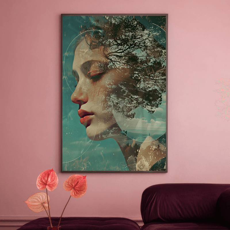 تابلو پرتره دخترانه شوق زندگی — تصویر ۲