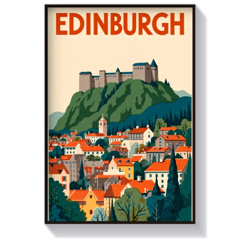 تابلو و پوستر گرافیکی شهر Edinburgh