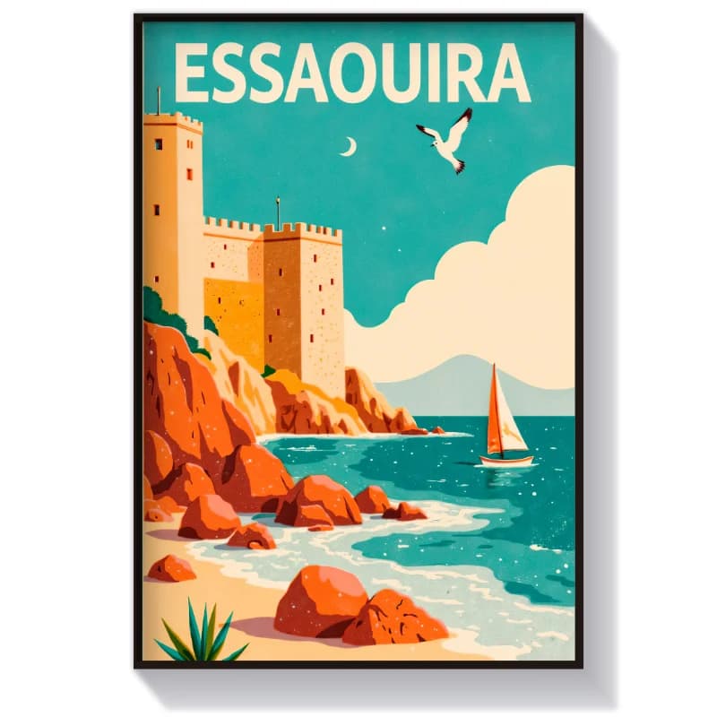 تابلو و پوستر گرافیکی جزیره Essaquira