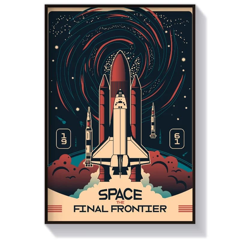 تابلو و پوستر فضا Space the final frontier