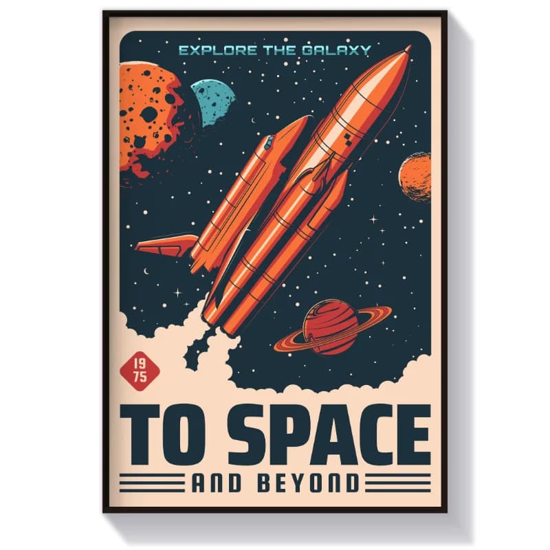 تابلو و پوستر فضایی مدل To space and beyond