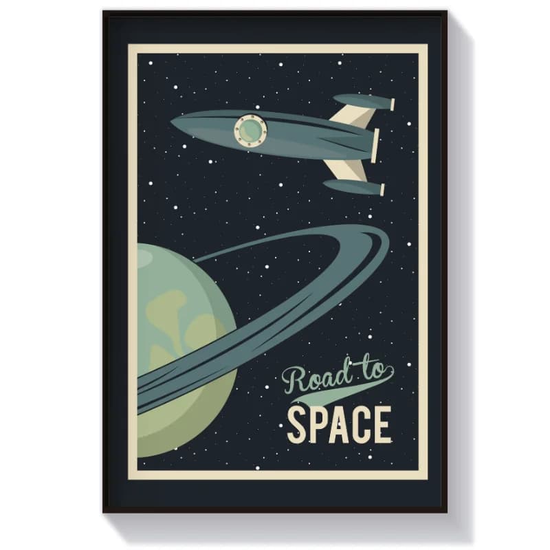 تابلو و پوستر فضایی طرح Road to space