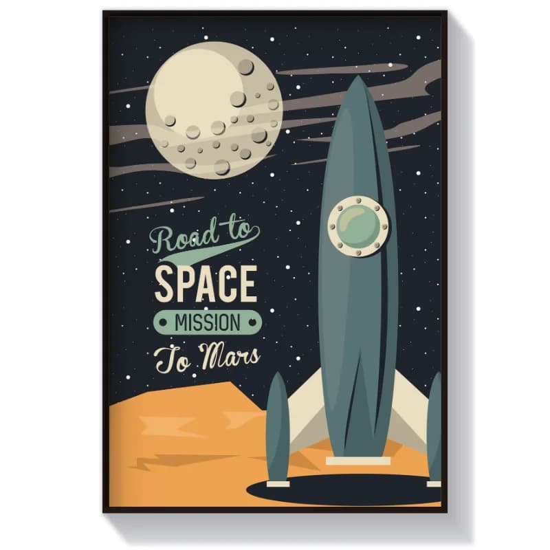 تابلو و پوستر طرح فضایی Road to space