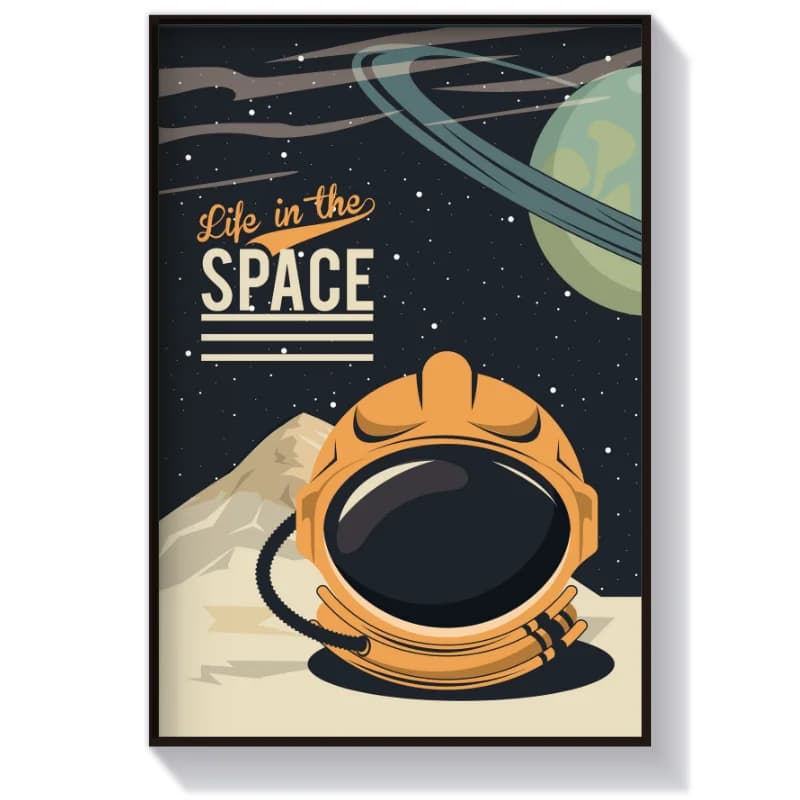 تابلو و پوستر فضایی Life in the space