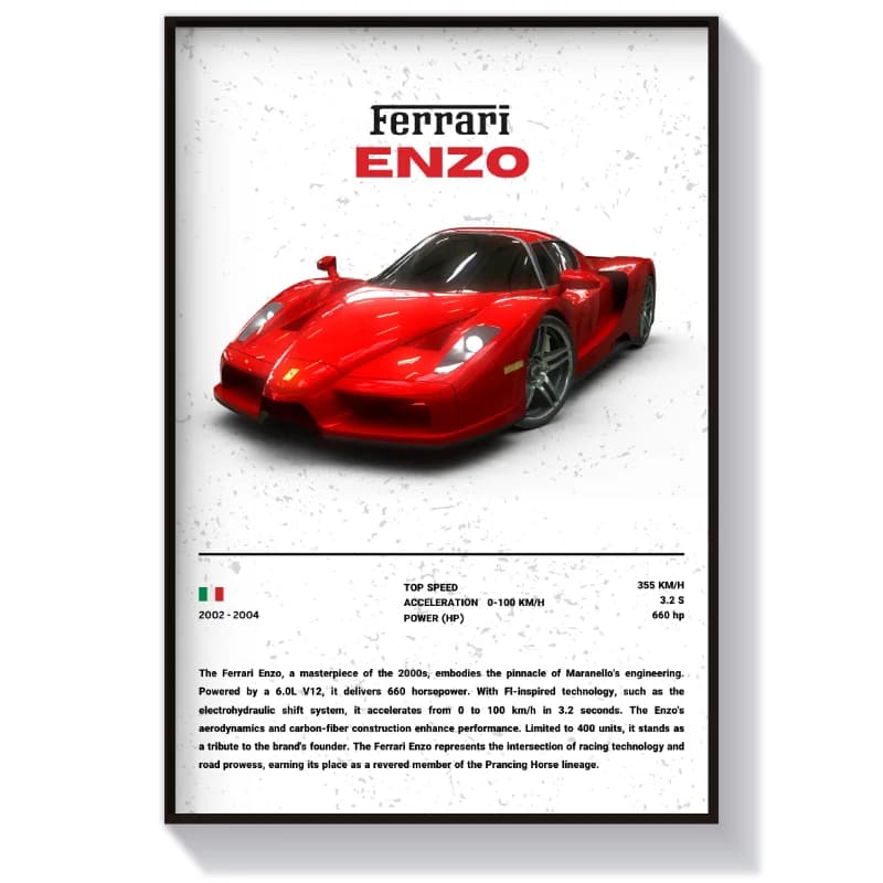 تابلو و پوستر طرح فراری ENZO