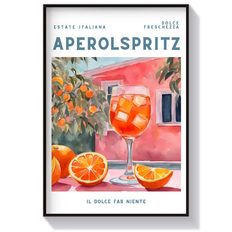 تابلو دکوری کافه مدل Aperol Spritz