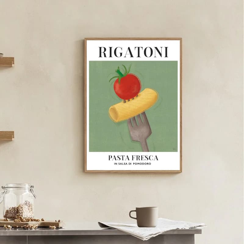 تابلو دکوری کافه طرح Rigatoni — تصویر ۲