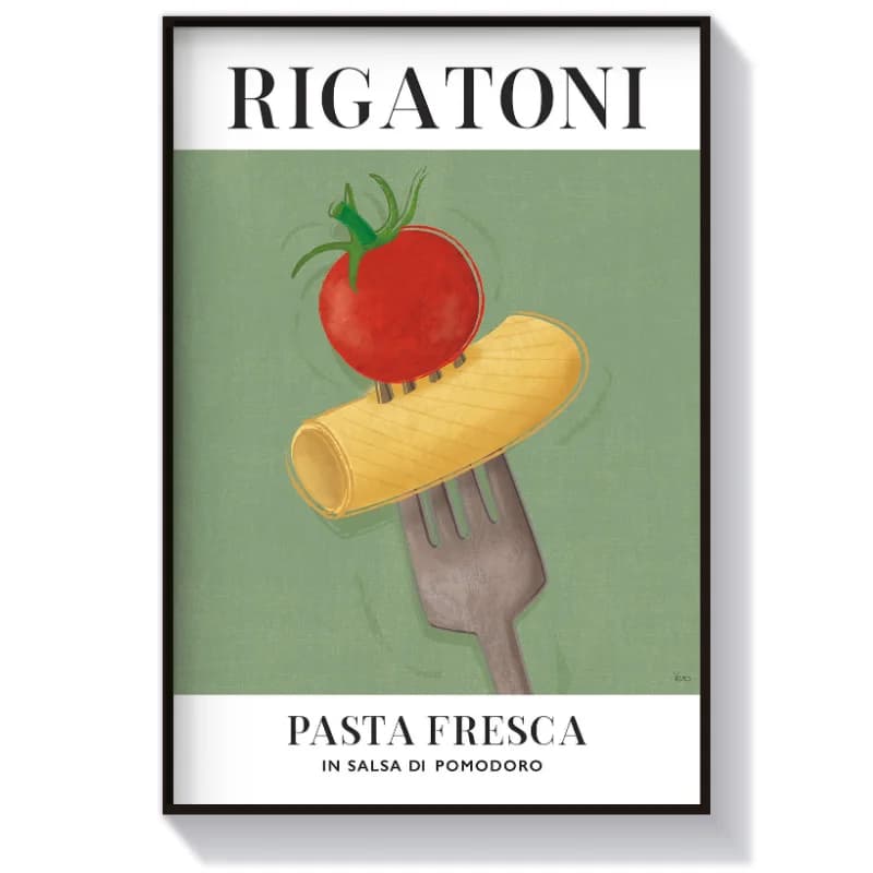 تابلو دکوری کافه طرح Rigatoni