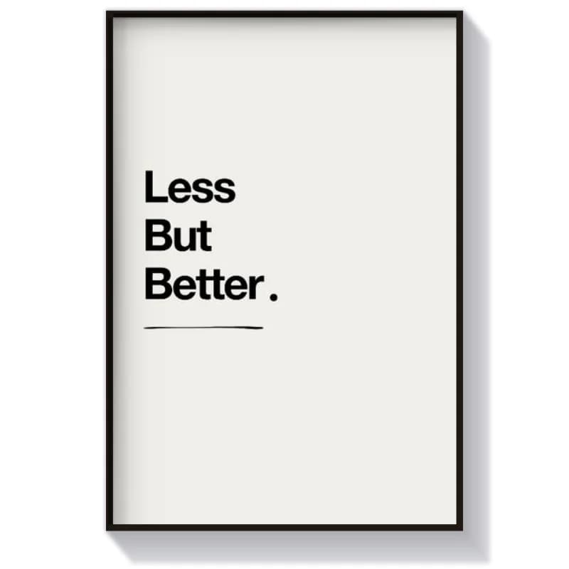 تابلو تایپوگرافی طرح Less
