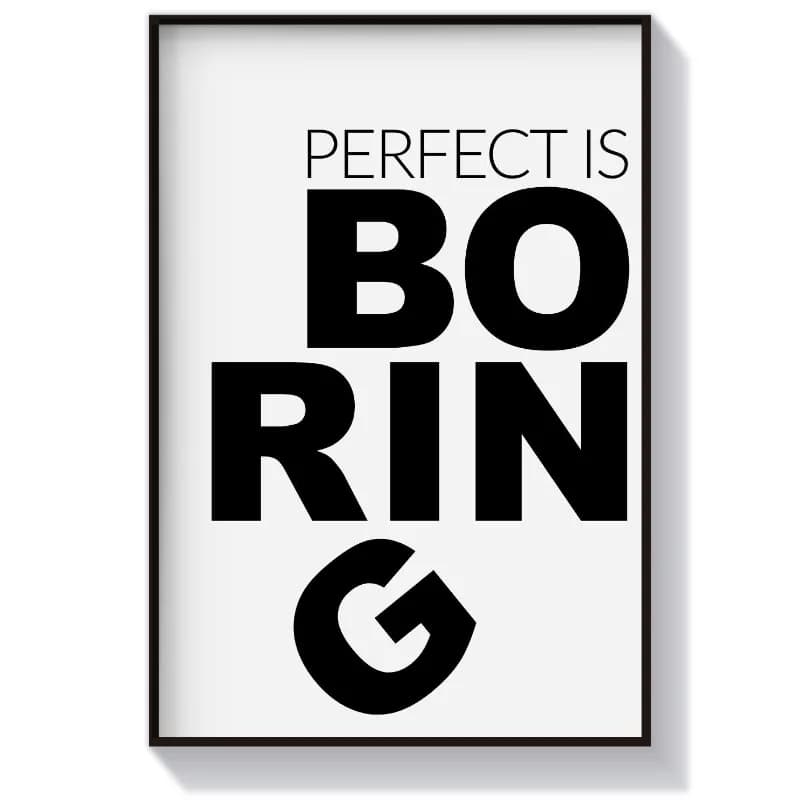 تابلو متن طرح Boring