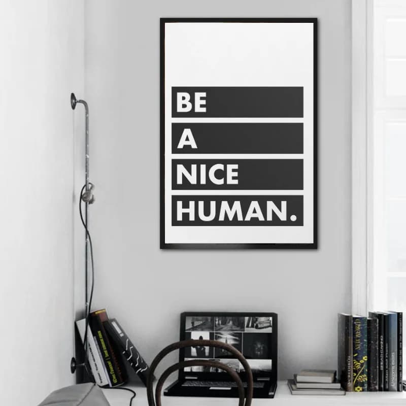 تابلو متن طرح Nice Human — تصویر ۲