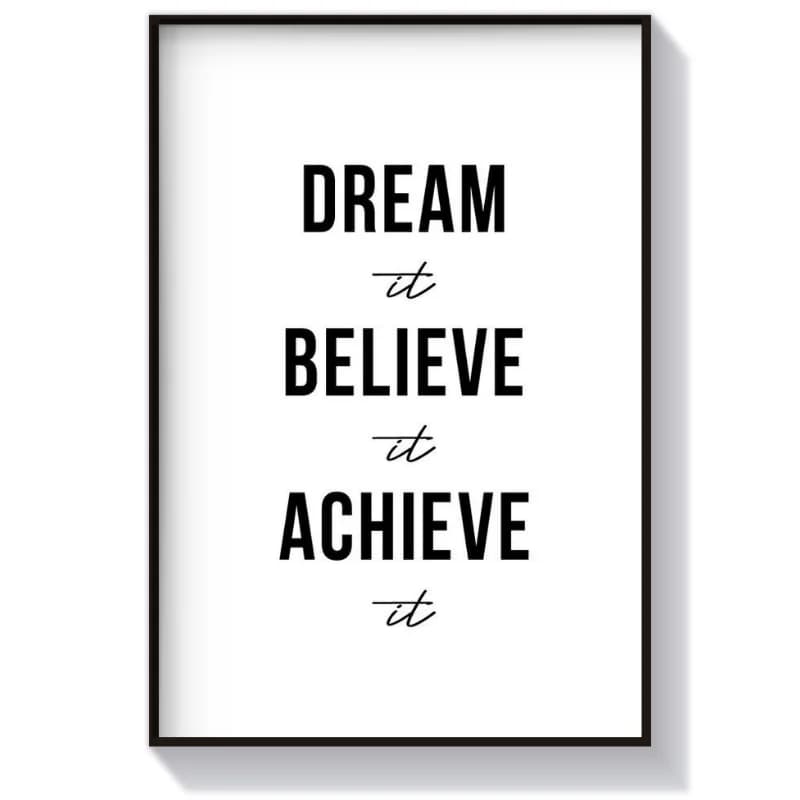 تابلو متن طرح Dream