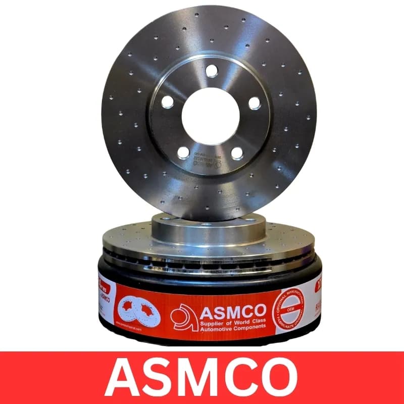دیسک چرخ جلو مزدا 3 سوراخ دار برند آسمکو ASMCO (2 عددی)