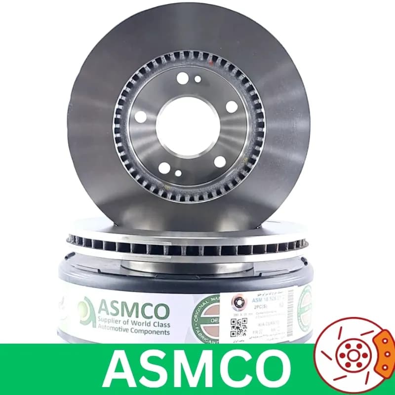 دیسک چرخ جلو کیا سراتو کوپه مدل 2008-2012 برند آسمکو ASMCO