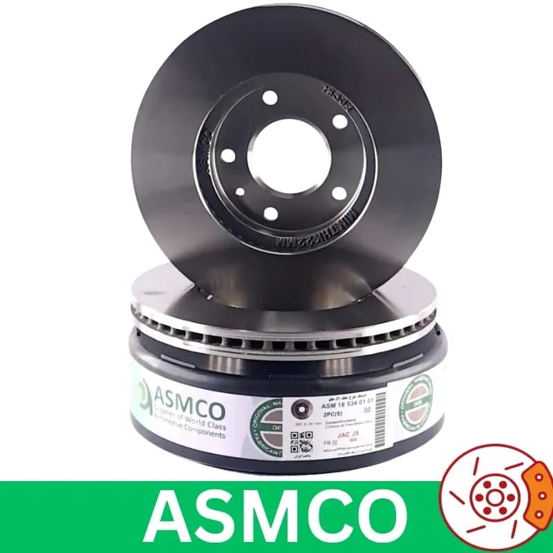 دیسک چرخ جلو جک J5 برند آسمکو ASMCO