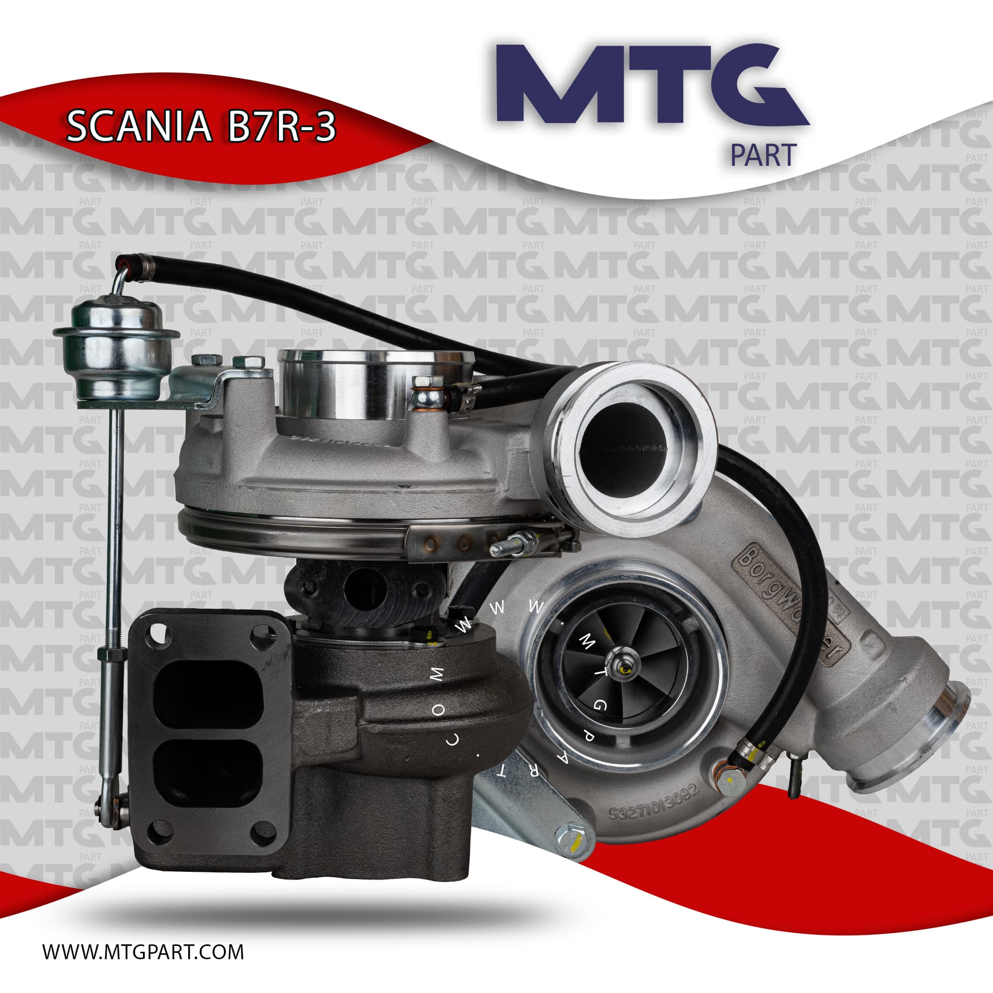 توربو شارژ اتوبوس ولوو بی 7 VOLVO Bتیپ 3 (درجه 3)