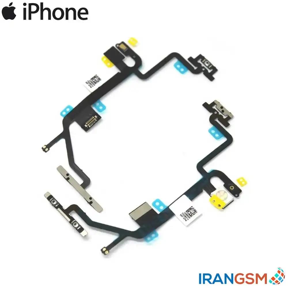 فلت دکمه پاور و ولوم موبایل آیفون Apple iPhone 8