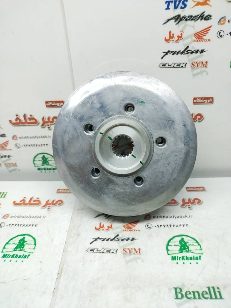 4 چهار شاخ کلاچ (دیسک) زیر و رو صفحه کوچک موتور پالس 180 200 220 ug4 (بدون هندل) و اونجر 200 220 شرکتی (5 پنج پیچ)