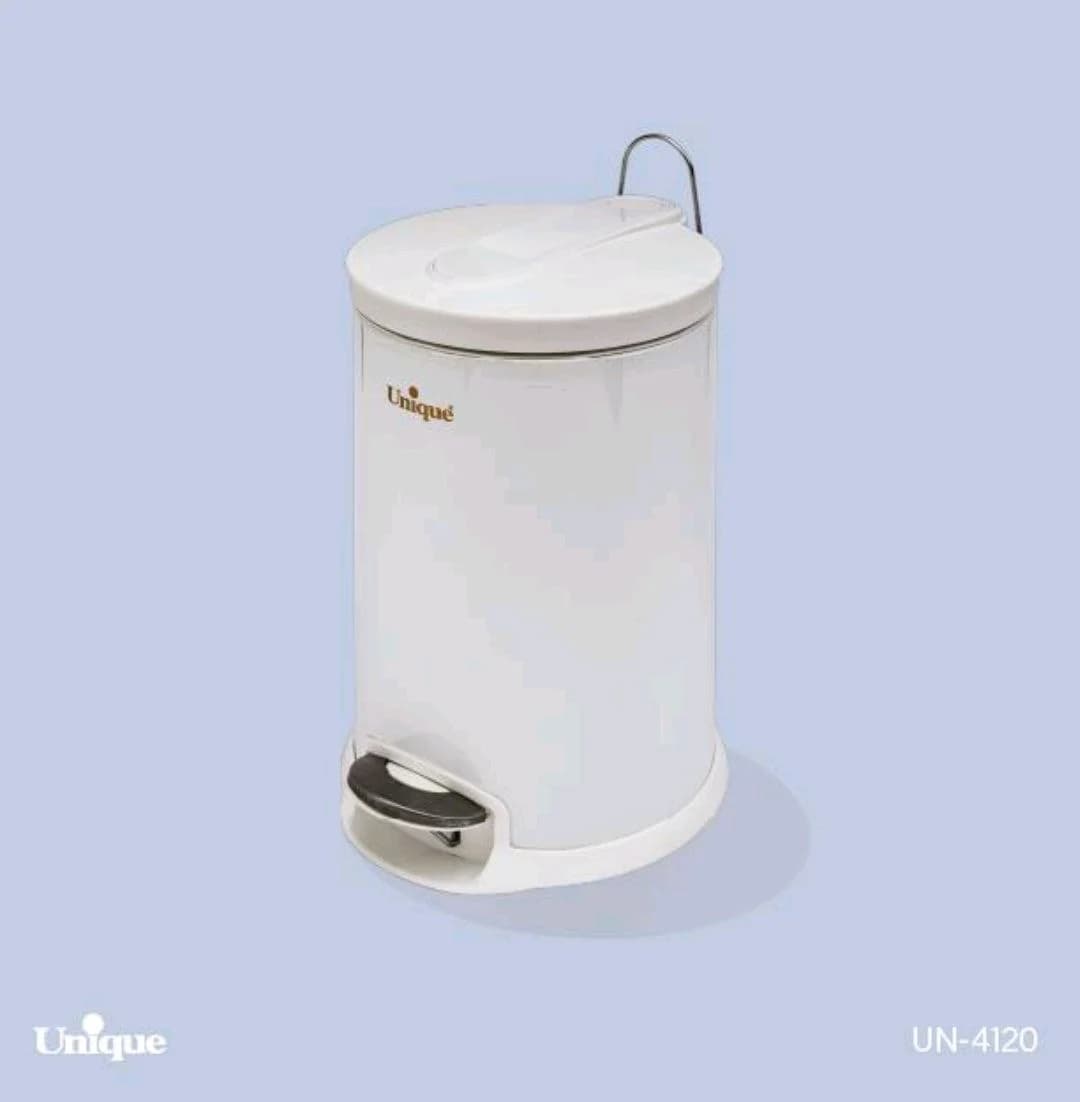 سطل زباله 12لیتر سفید یونیک کد UN-4120