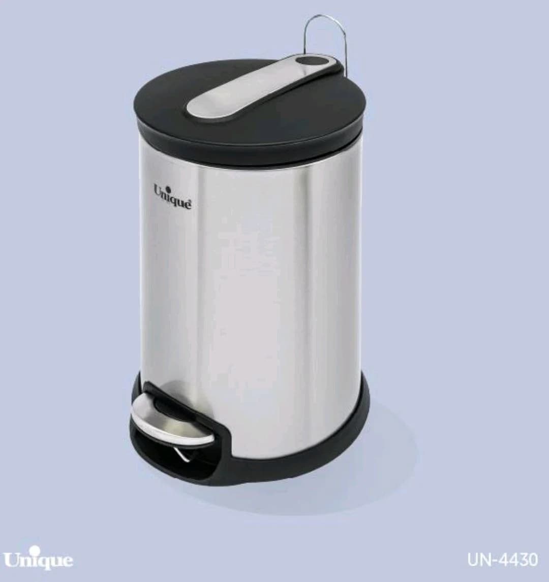 سطل زباله 16لیتر استیل با آرام بند یونیک کد UN-4430