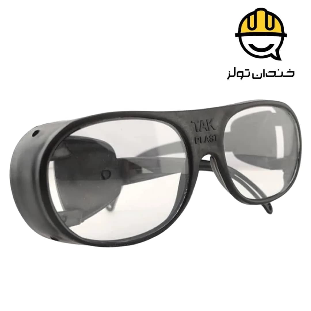 عینک ایمنی تک پلاست سفید مدل TP-E006