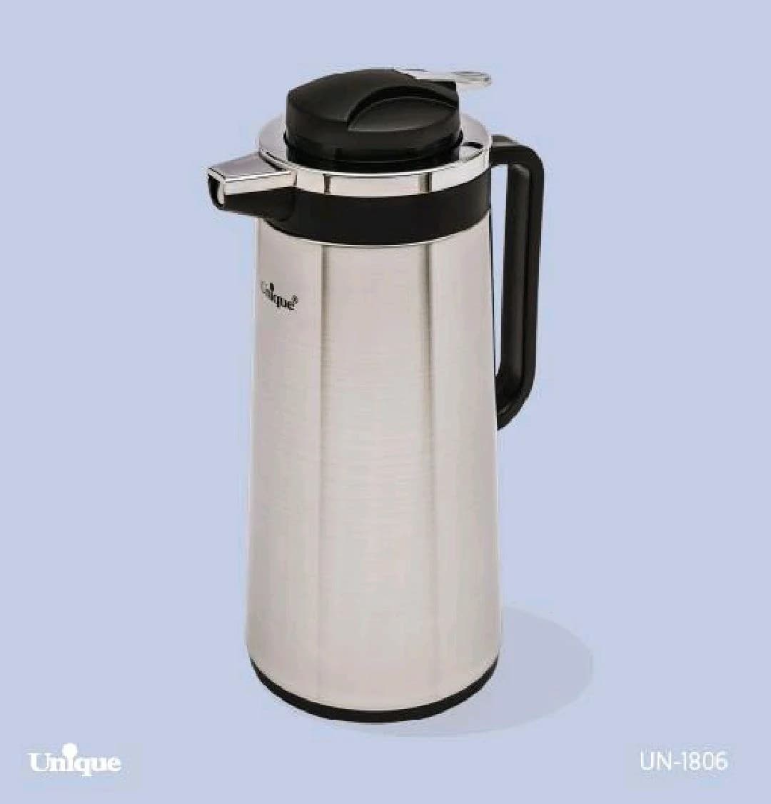 فلاسک 6/1لیتر استیل شیشه دار یونیک کد UN-1806