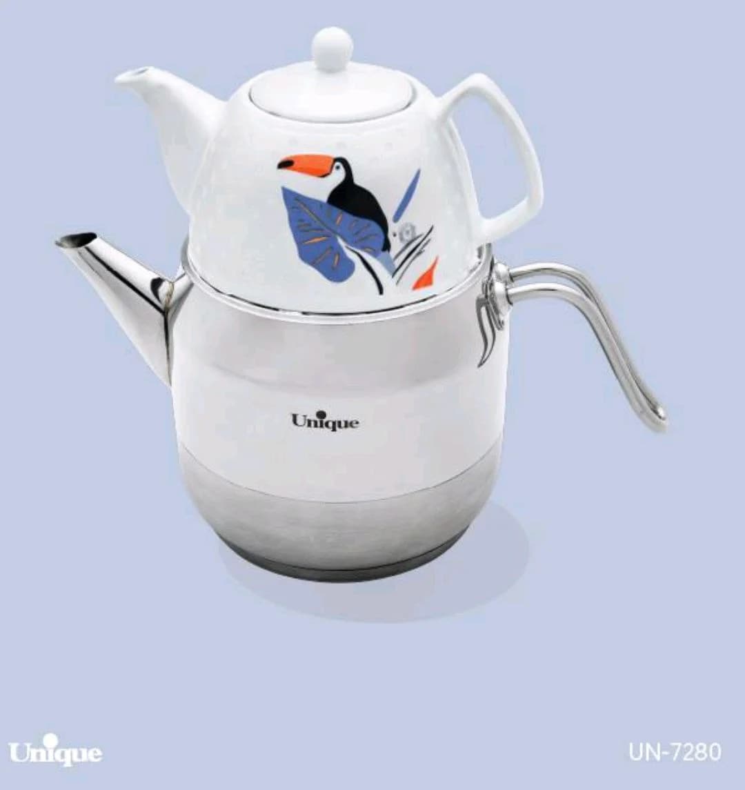 کتری و قوری استیل تک دسته یونیک کد UN-7280