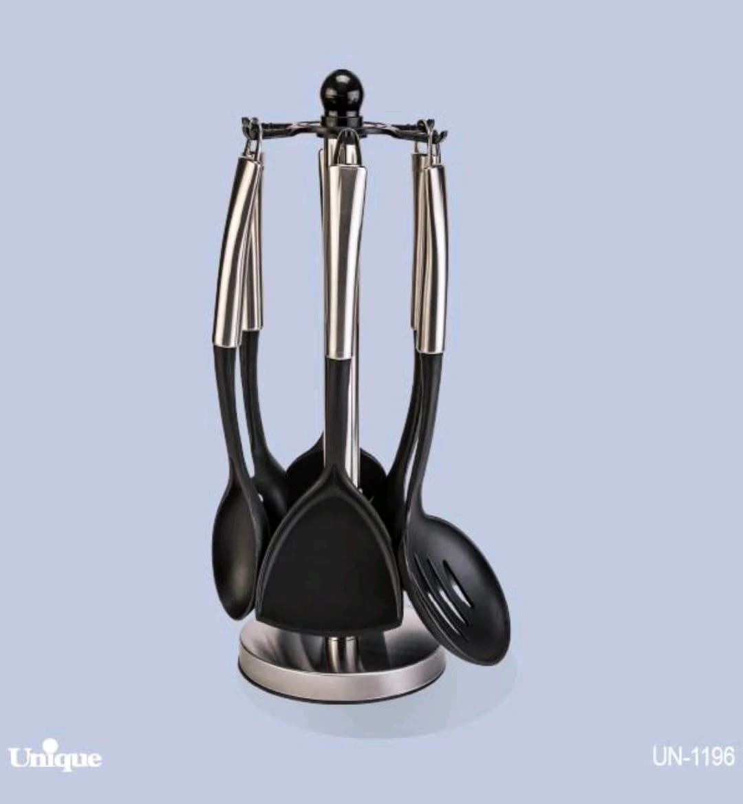 سرویس کفگیر و ملاقه دسته استیل یونیک کد UN-1196 — تصویر ۲