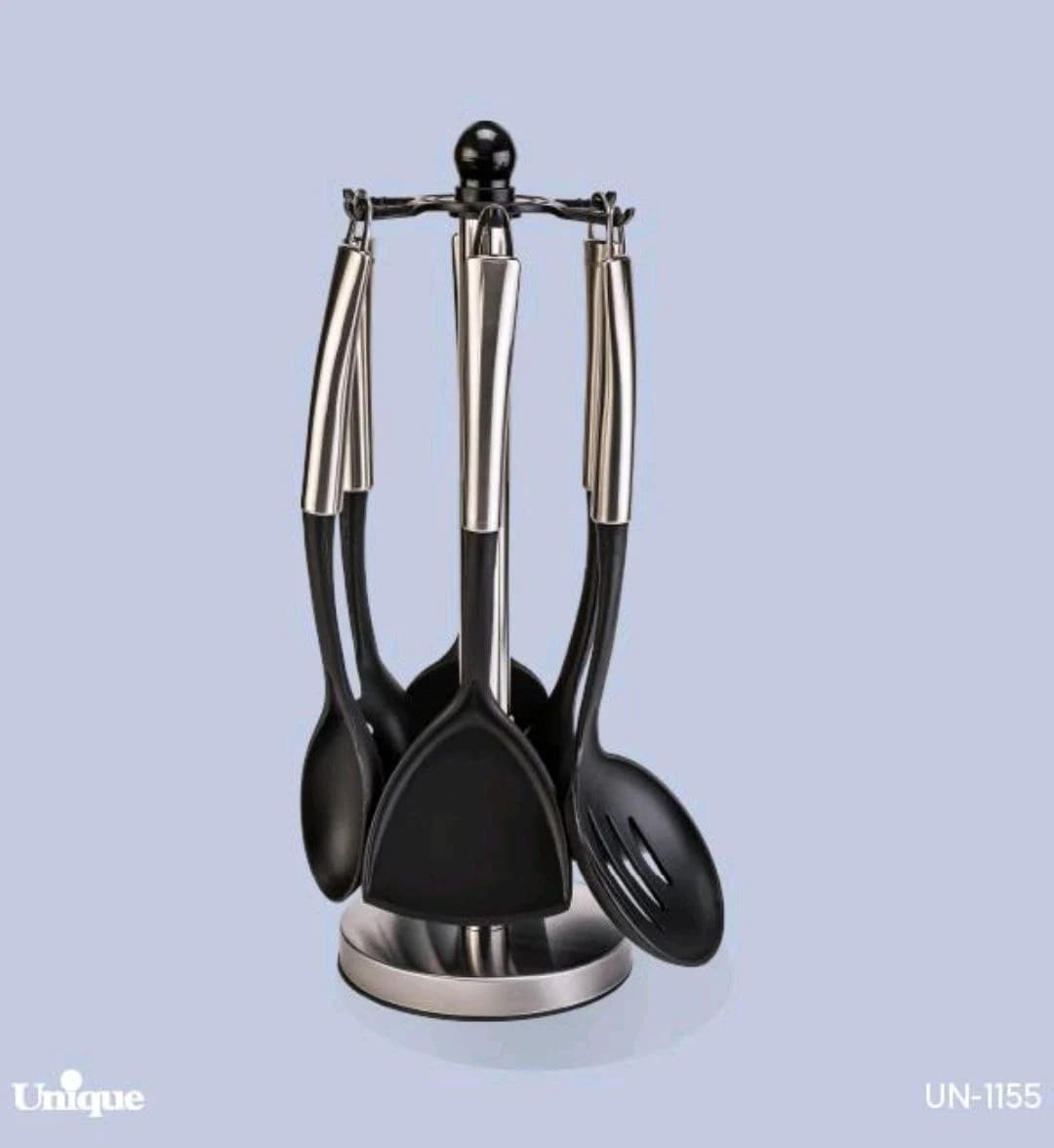 ست کفگیر و ملاقه دسته استیل یونیک کد UN-1155 — تصویر ۱۲