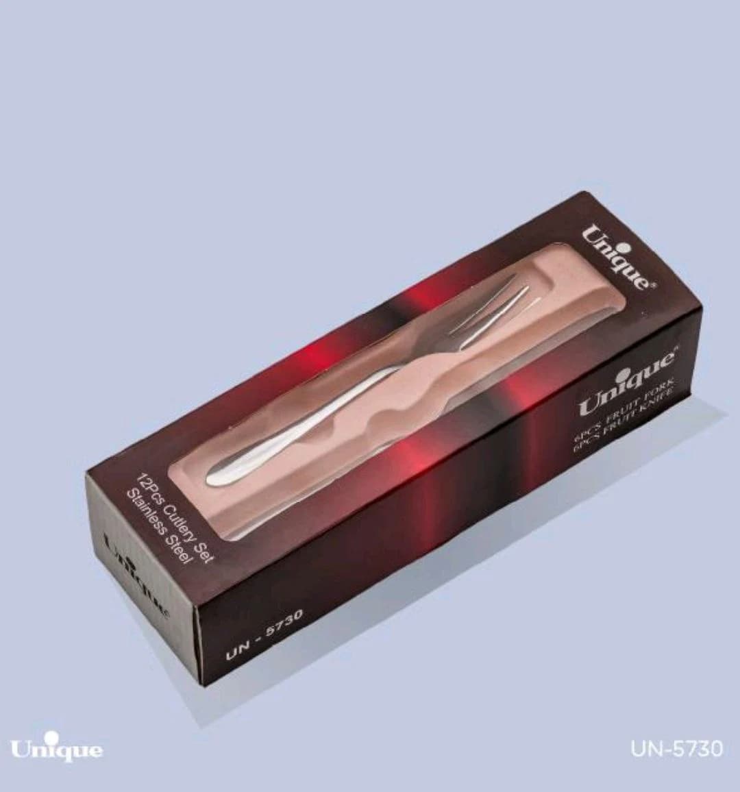 کارد و چنگال تک استیل یونیک کد UN-5730 — تصویر ۳
