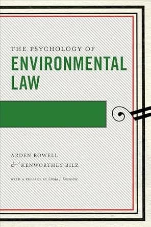 و دانلود نسخه کامل کتاب زبان اصلی The Psychology of Environmental Law (Psychology and the Law) PDF | دانلود کتاب خارجی