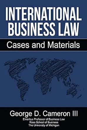 و دانلود نسخه کامل کتاب زبان اصلی International Business Law: Cases and Materials PDF | دانلود کتاب خارجی
