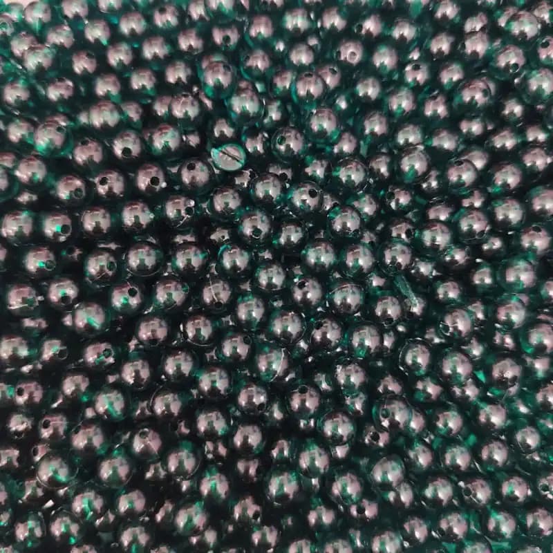 مهره رنگی ایرانی شفاف سبز کله غازی سایز 8میل(100گرمی) — تصویر ۳