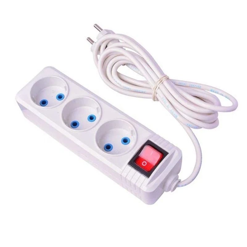 سیم سیار 3 خانه کلیددار پیکو با سیم 2/8 متری
