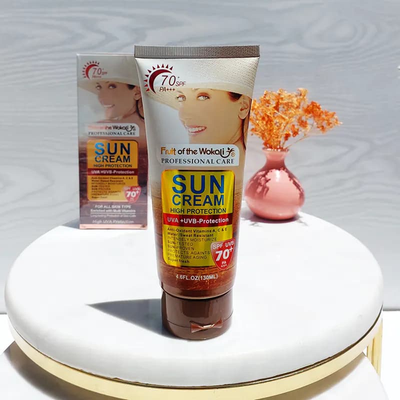 کرم ضدآفتاب وکالی spf70 حجم 130 میلی لیتر