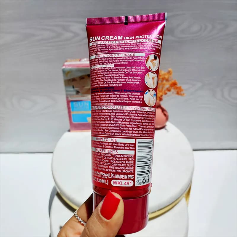 کرم ضدآفتاب وکالی spf50 حجم 130 میلی لیتر — تصویر ۳