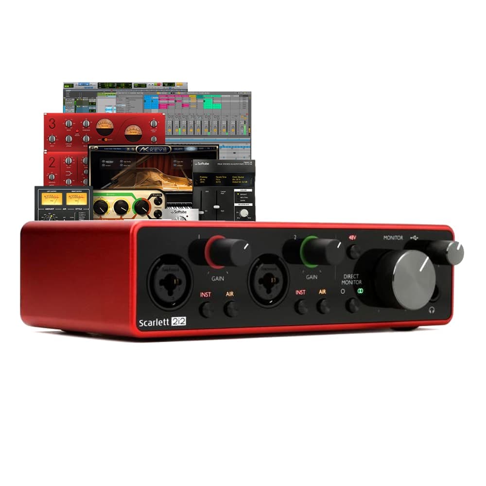 پکیج استودیویی Focusrite Scarlett 2i2 Studio G3 — تصویر ۴