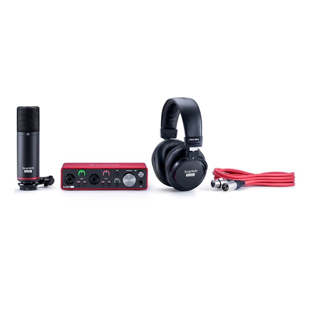 پکیج استودیویی Focusrite Scarlett 2i2 Studio G3 — تصویر ۶