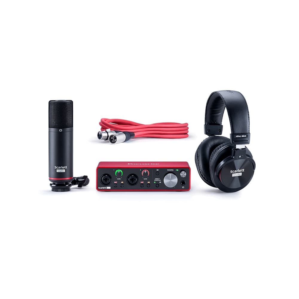 پکیج استودیویی Focusrite Scarlett 2i2 Studio G3 — تصویر ۵