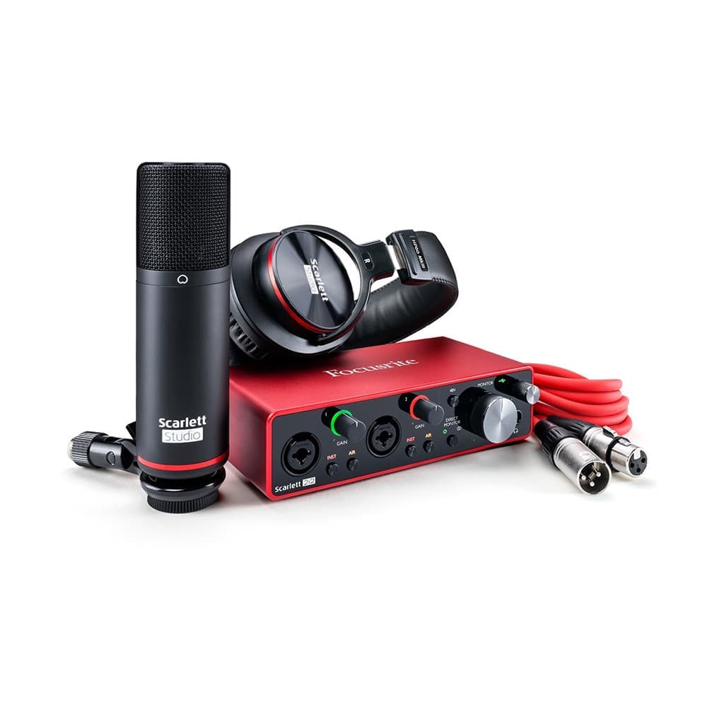 پکیج استودیویی Focusrite Scarlett 2i2 Studio G3