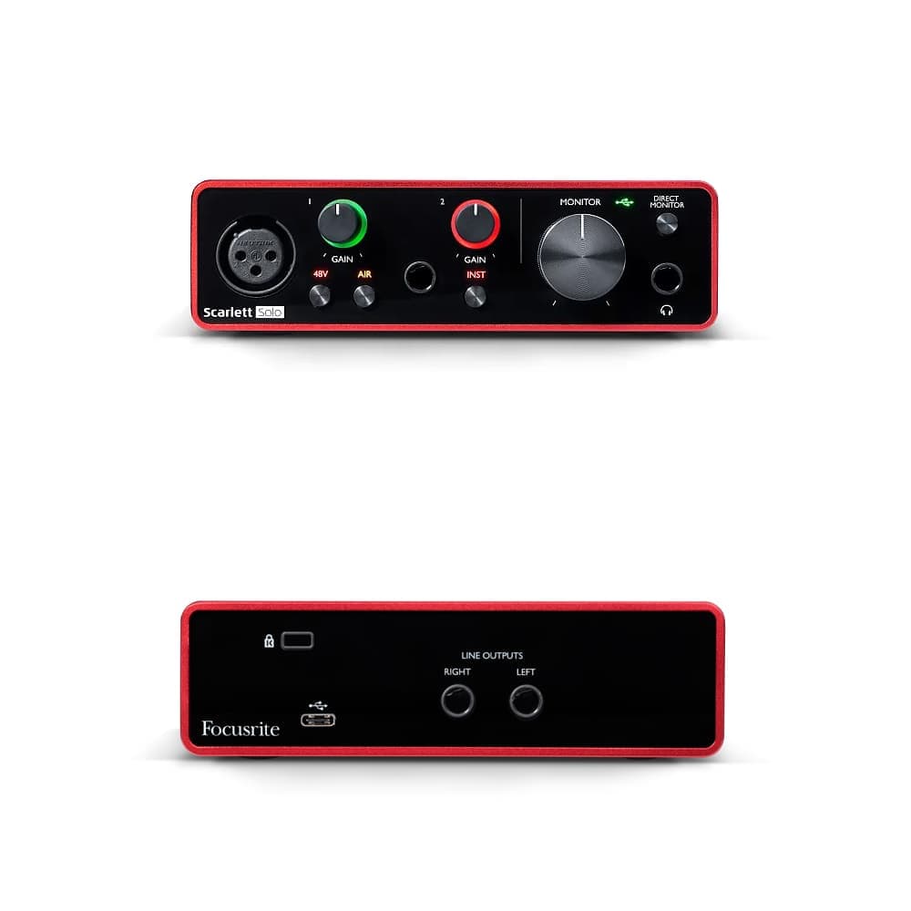 پکیج استودیویی Focusrite Scarlett Solo Studio G3 — تصویر ۸
