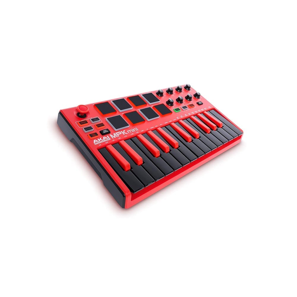 میدی کیبورد کنترلر AKAI MPK Mini MKII Red — تصویر ۴