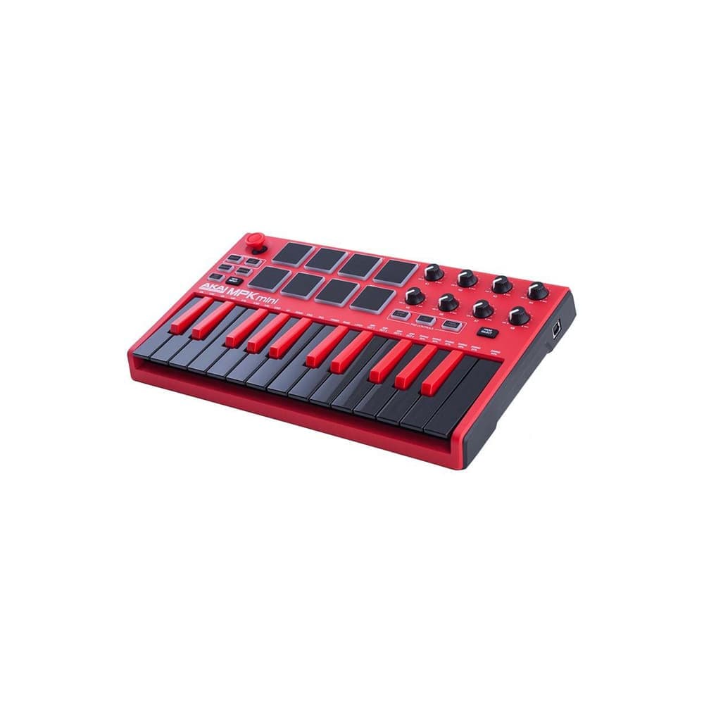 میدی کیبورد کنترلر AKAI MPK Mini MKII Red — تصویر ۲