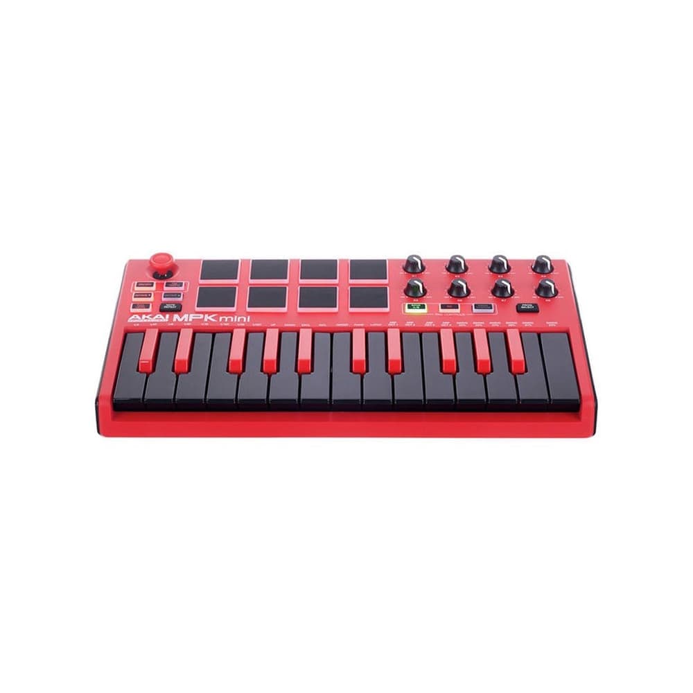 میدی کیبورد کنترلر AKAI MPK Mini MKII Red — تصویر ۳