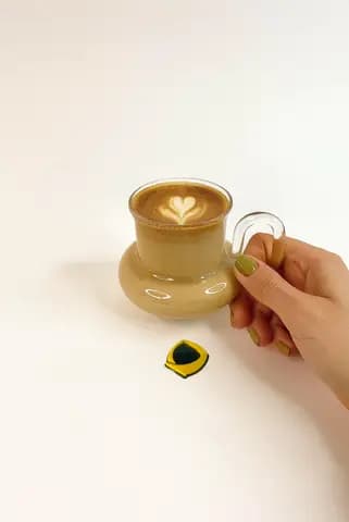 لیوان خمره‌ای دسته بیضی پیرکس